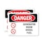 Signmission Generator Room Diesel Fuel, 10 in W x Rectangle, Vinyl Decal OS-2PACK-DS-D-710-L-2207 - alternate 1